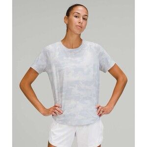 lululemon athletica Gray Camo Short Sleeve Tee